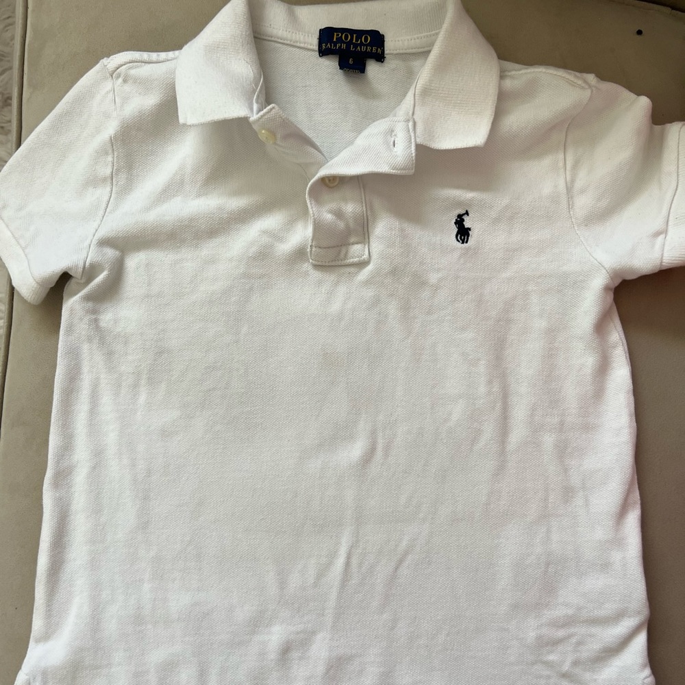 Ralph Lauren polo white shift.